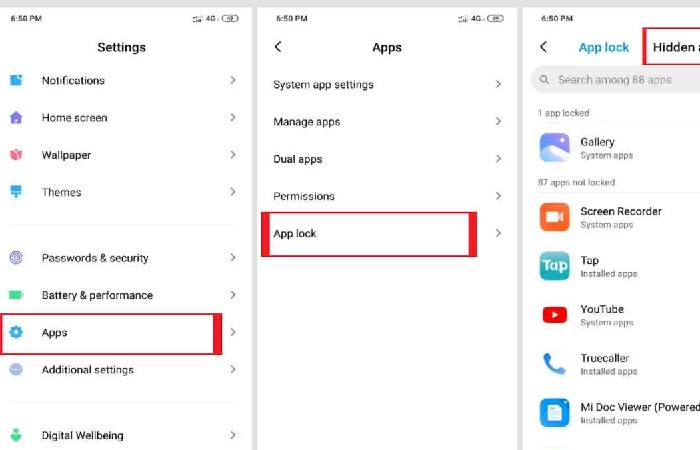 How to Hide Apps in Mi Redmi