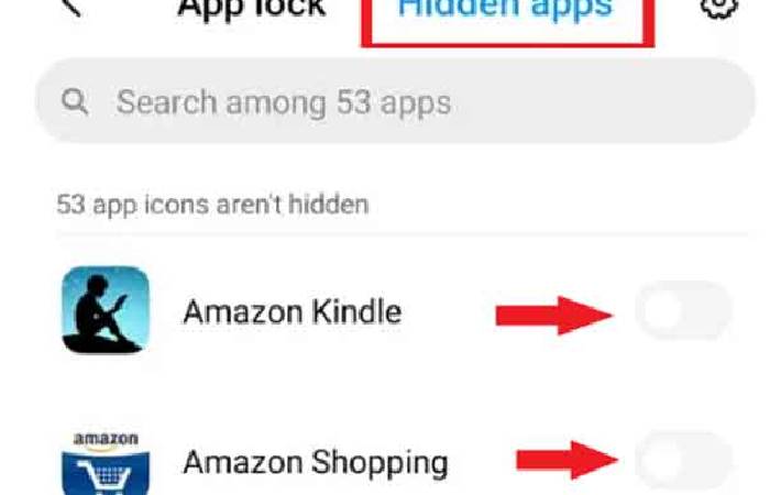 How to Unhide Apps in Mi phones
