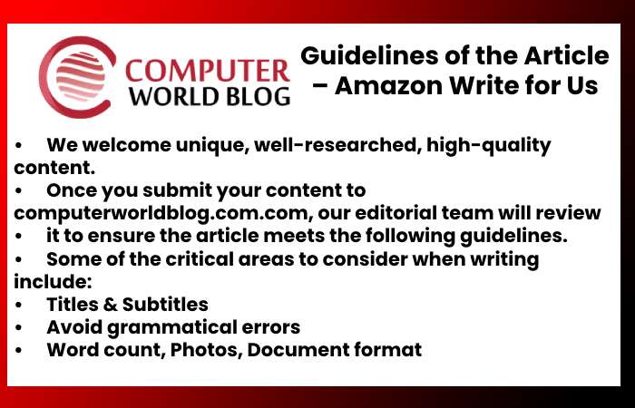 Guidelines of the Article – Employees Write for Us