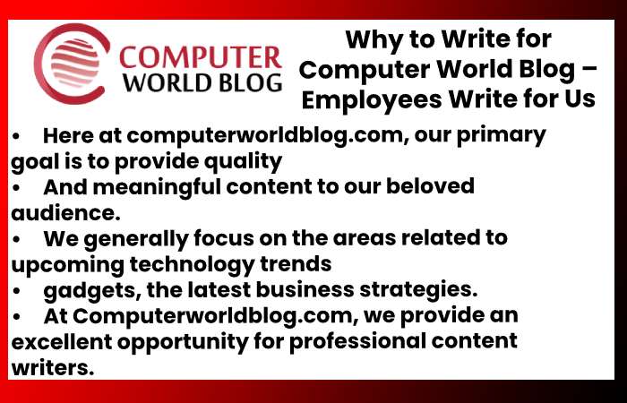 Why to Write for Computer World Blog